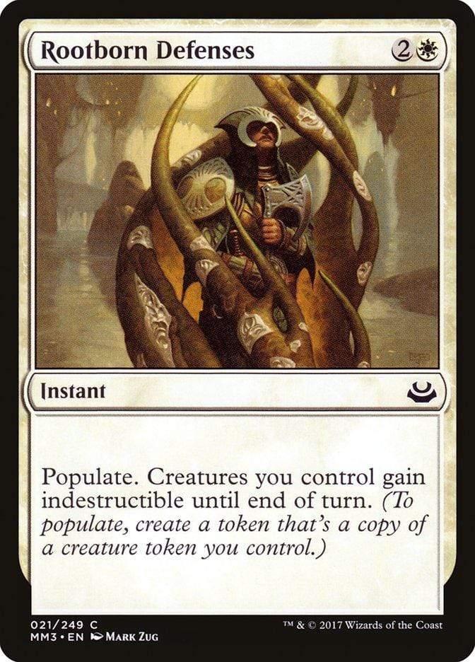 Magic: The Gathering MTG Single Rootborn Defenses [Modern Masters 2017]