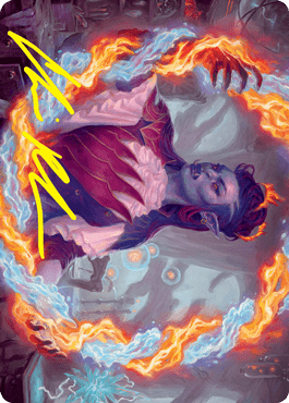 Magic: The Gathering MTG Single Rootha, Mercurial Artist Art Card (Gold-Stamped Signature) [Strixhaven: School of Mages Art Series]