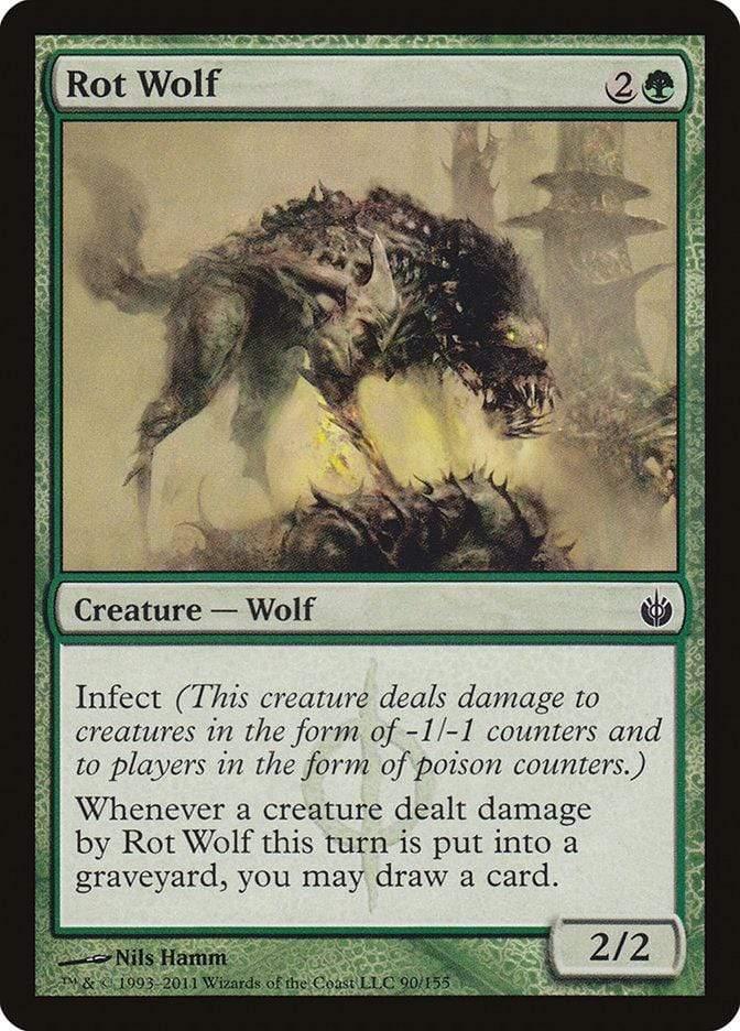 Magic: The Gathering MTG Single Rot Wolf [Mirrodin Besieged]