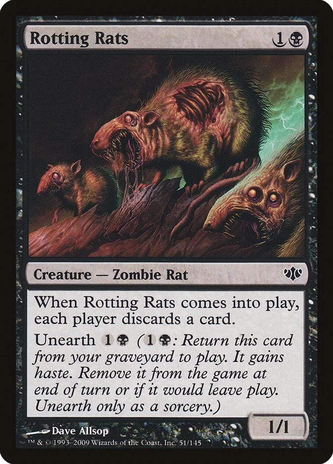 Magic: The Gathering MTG Single Rotting Rats [Conflux]