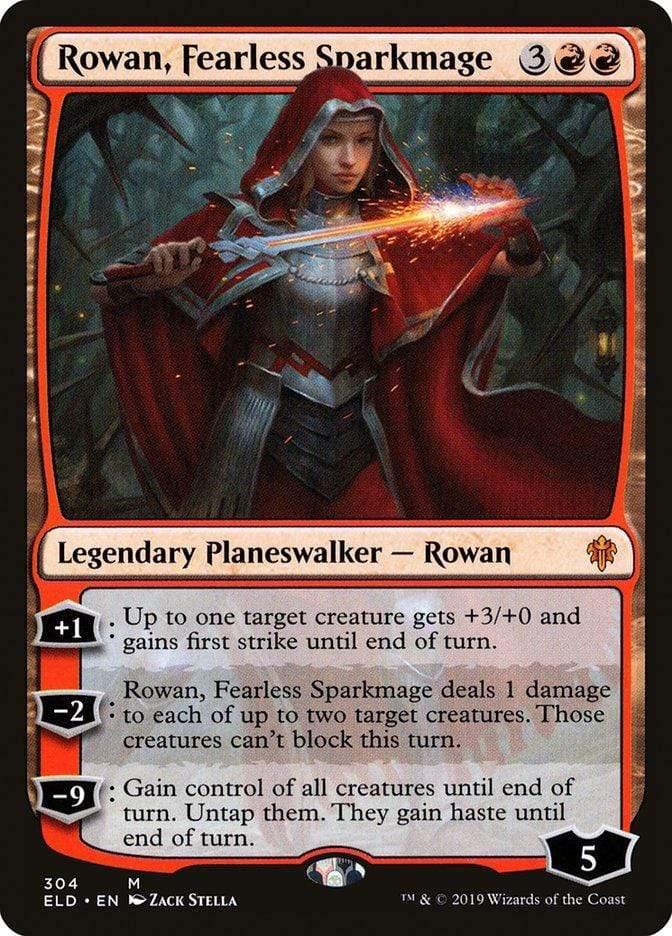 Magic: The Gathering MTG Single Rowan, Fearless Sparkmage [Throne of Eldraine]