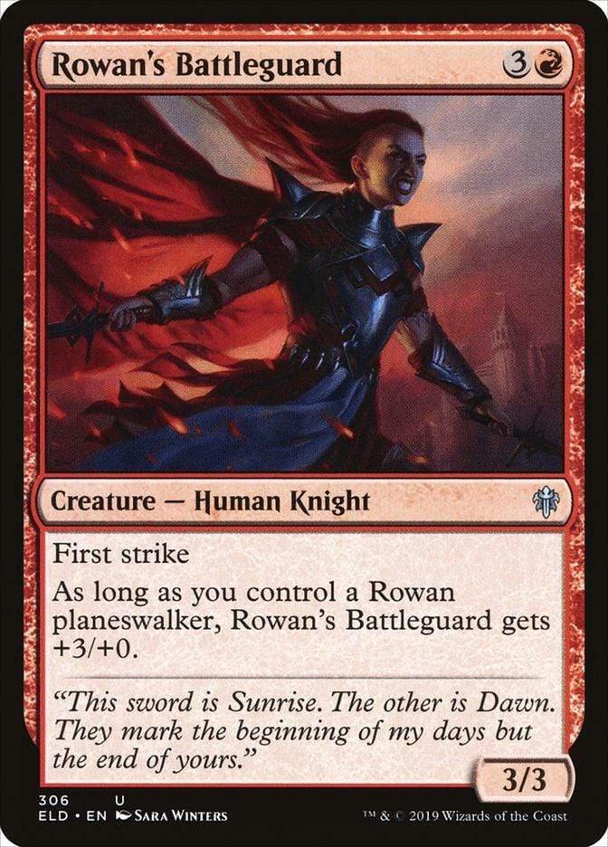 Magic: The Gathering MTG Single Rowan's Battleguard [Throne of Eldraine]