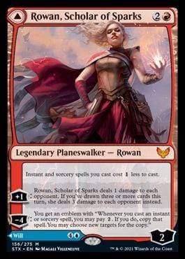 Magic: The Gathering MTG Single Rowan, Scholar of Sparks // Will, Scholar of Frost [Strixhaven: School of Mages]