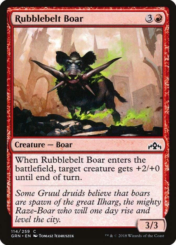 Magic: The Gathering MTG Single Rubblebelt Boar [Guilds of Ravnica]