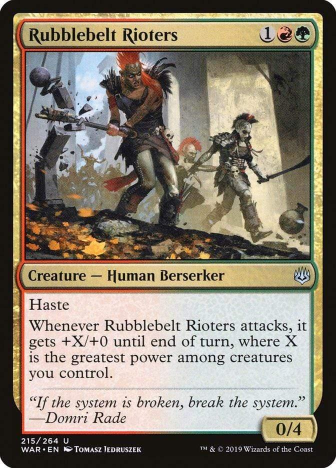 Magic: The Gathering MTG Single Rubblebelt Rioters [War of the Spark]
