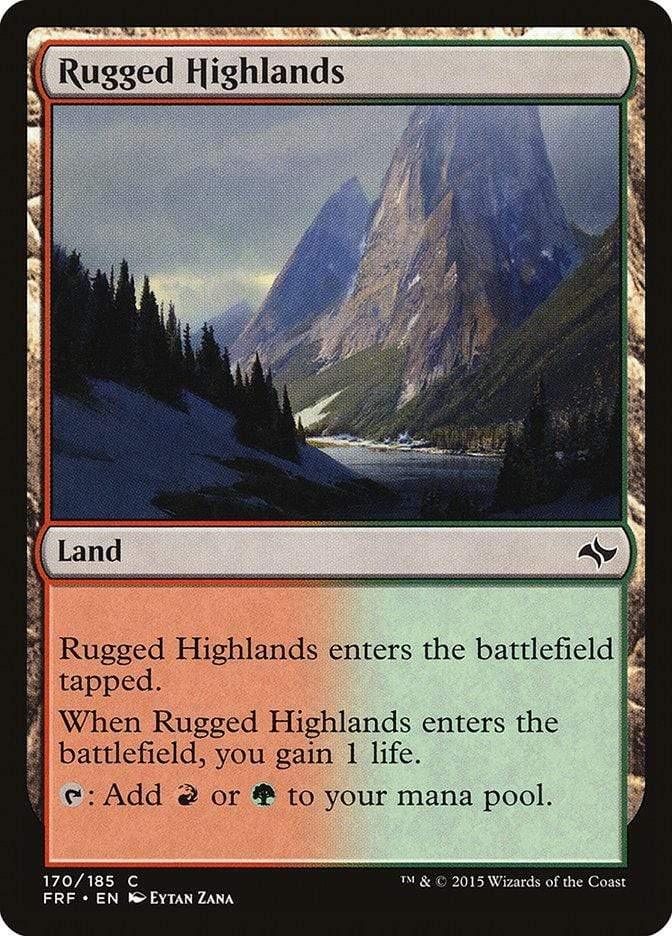 Magic: The Gathering MTG Single Rugged Highlands [Fate Reforged]