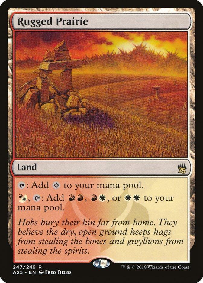 Magic: The Gathering MTG Single Rugged Prairie [Masters 25]