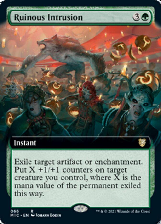 Magic: The Gathering MTG Single Ruinous Intrusion (Extended) [Innistrad: Midnight Hunt Commander]