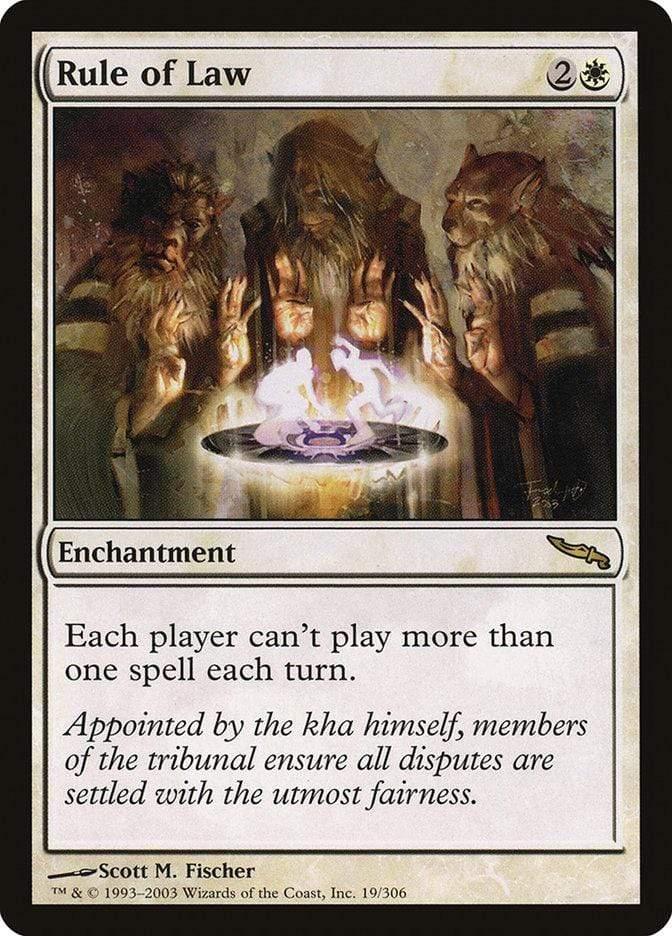 Magic: The Gathering MTG Single Rule of Law [Mirrodin]