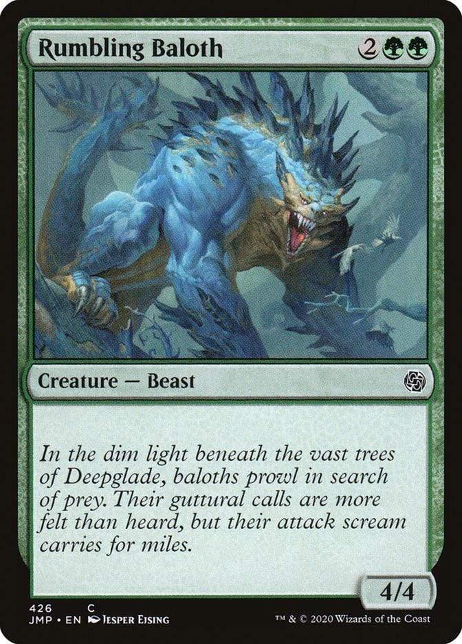 Magic: The Gathering MTG Single Rumbling Baloth [Jumpstart]
