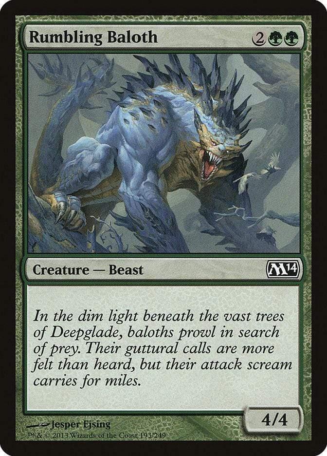 Magic: The Gathering MTG Single Rumbling Baloth [Magic 2014]