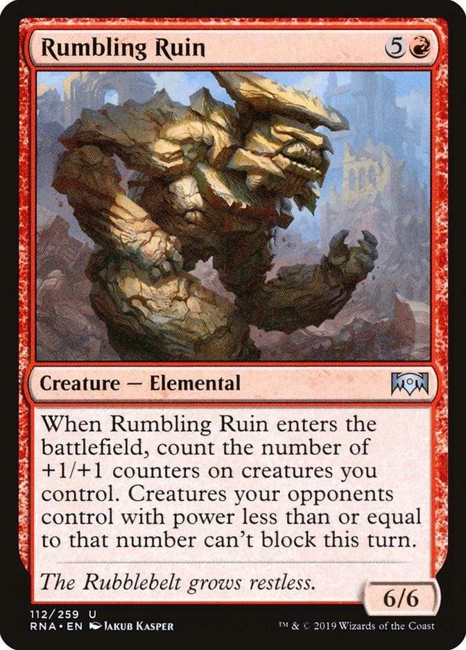 Magic: The Gathering MTG Single Rumbling Ruin [Ravnica Allegiance]