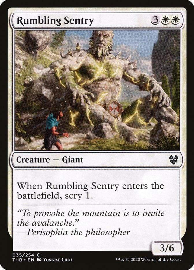 Magic: The Gathering MTG Single Rumbling Sentry [Theros Beyond Death]