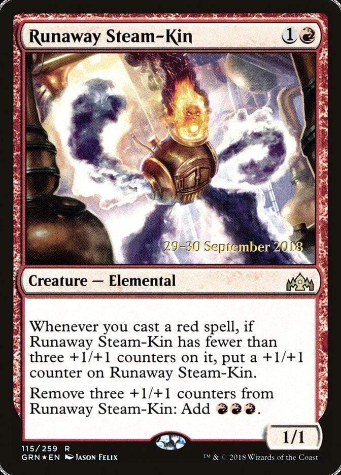 Magic: The Gathering MTG Single Runaway Steam-Kin  [Guilds of Ravnica Prerelease Promos]
