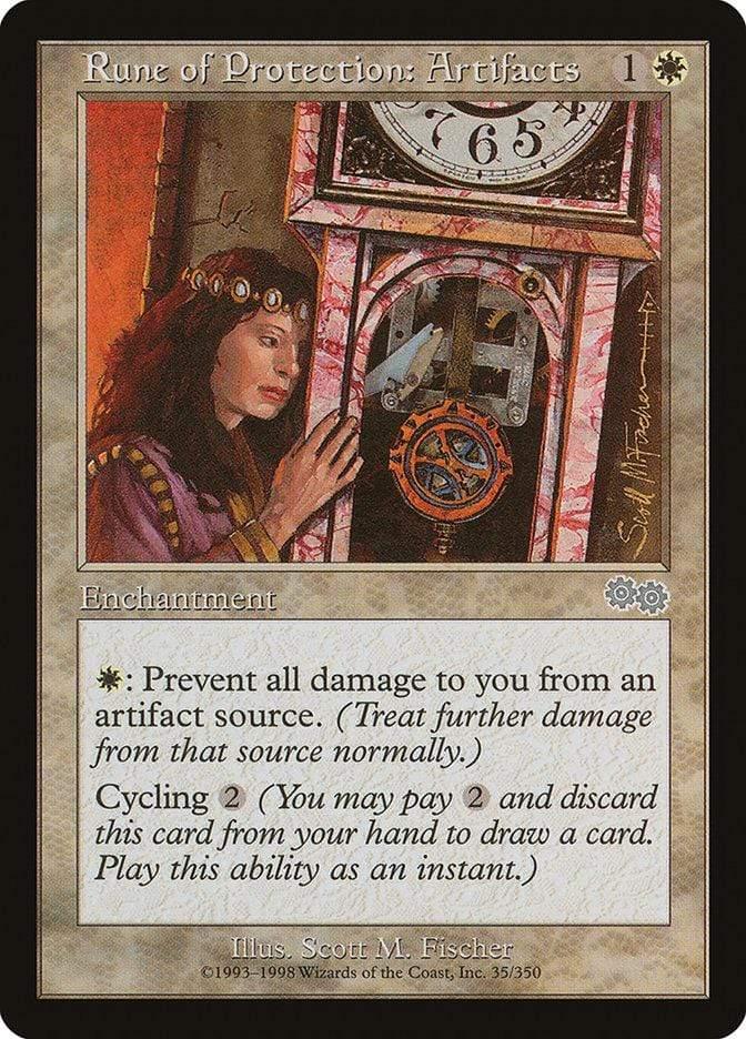 Magic: The Gathering MTG Single Rune of Protection: Artifacts [Urza's Saga]
