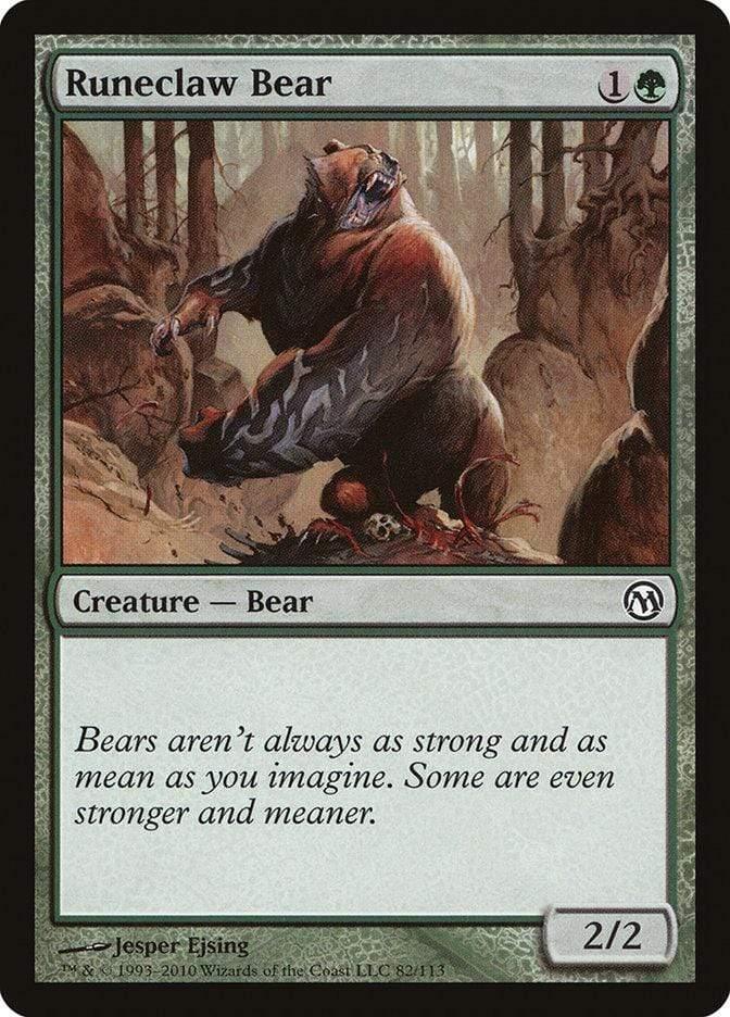 Magic: The Gathering MTG Single Runeclaw Bear [Duels of the Planeswalkers]