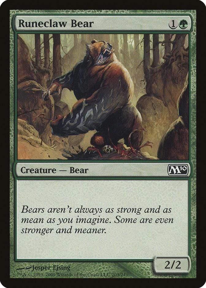 Magic: The Gathering MTG Single Runeclaw Bear [Magic 2010]