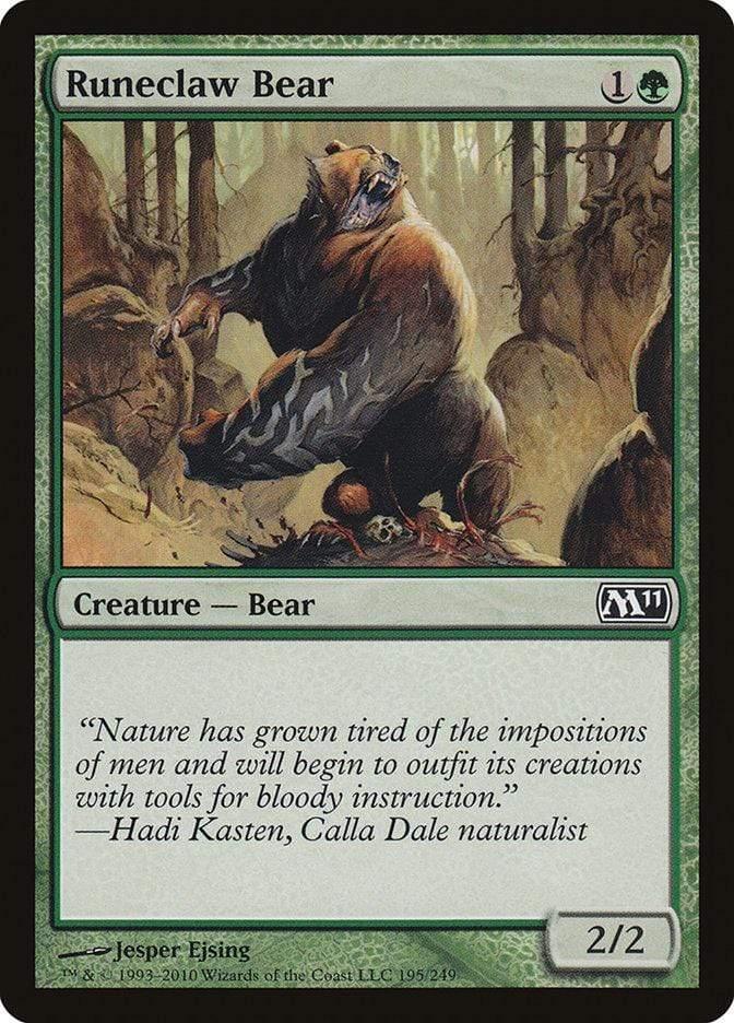 Magic: The Gathering MTG Single Runeclaw Bear [Magic 2011]