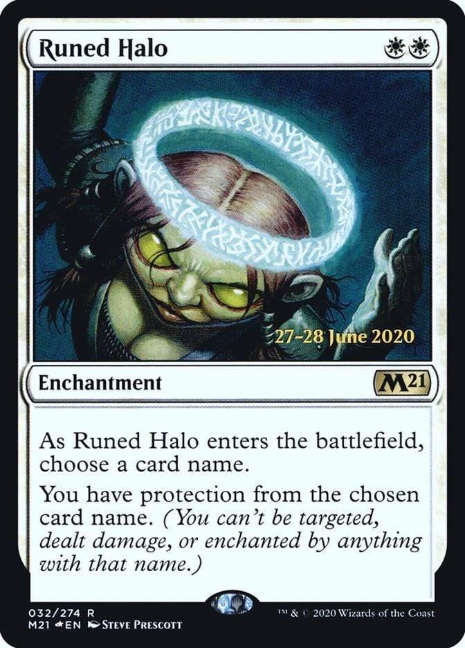 Magic: The Gathering MTG Single Runed Halo  [Core Set 2021 Prerelease Promos]