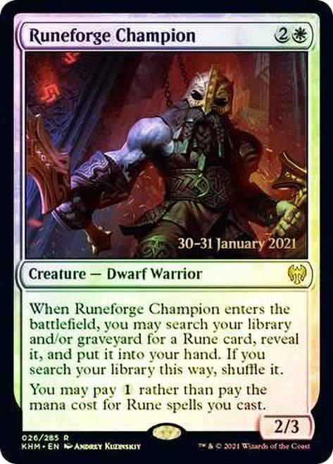 Magic: The Gathering MTG Single Runeforge Champion  [Kaldheim Prerelease Promos]