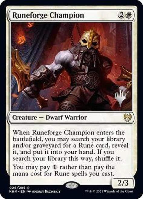 Magic: The Gathering MTG Single Runeforge Champion [Kaldheim Promo Pack]