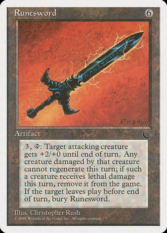 Magic: The Gathering MTG Single Runesword [Chronicles]
