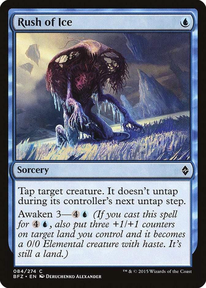 Magic: The Gathering MTG Single Rush of Ice [Battle for Zendikar]