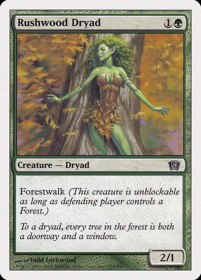 Magic: The Gathering MTG Single Rushwood Dryad [Eighth Edition]