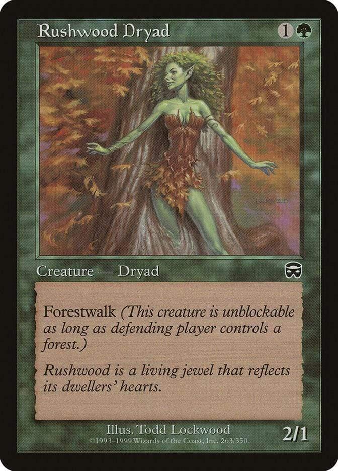 Magic: The Gathering MTG Single Rushwood Dryad [Mercadian Masques]