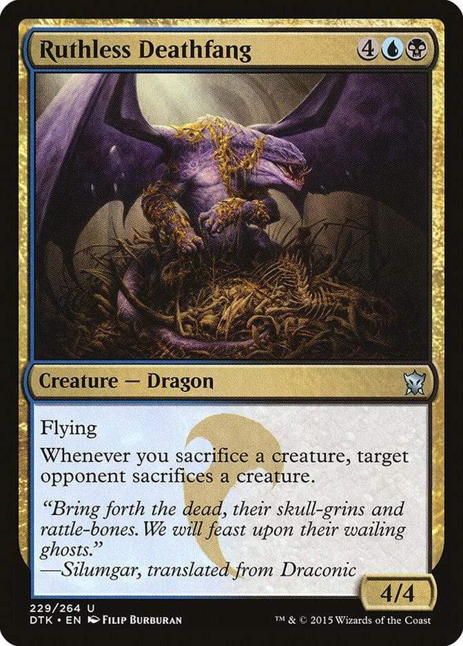 Magic: The Gathering MTG Single Ruthless Deathfang [Dragons of Tarkir]