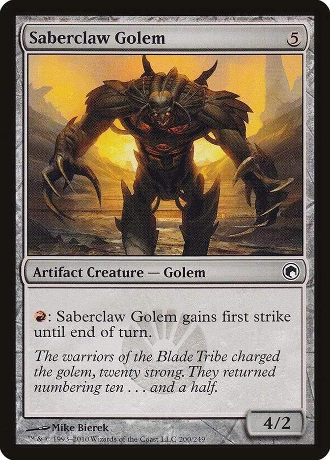 Magic: The Gathering MTG Single Saberclaw Golem [Scars of Mirrodin]