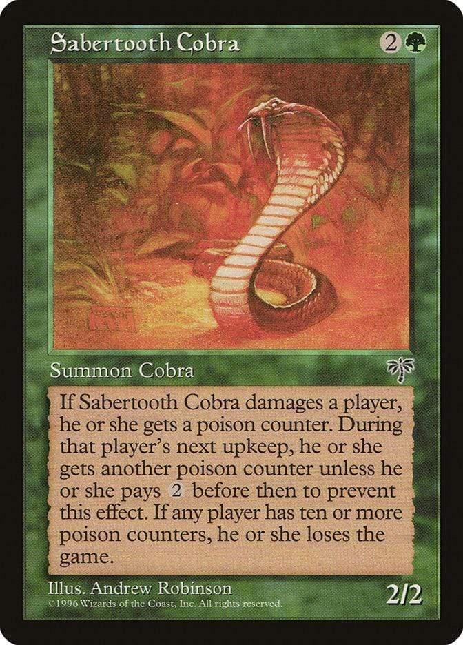 Magic: The Gathering MTG Single Sabertooth Cobra [Mirage]