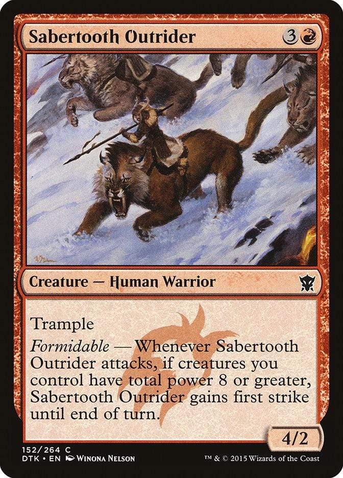 Magic: The Gathering MTG Single Sabertooth Outrider [Dragons of Tarkir]
