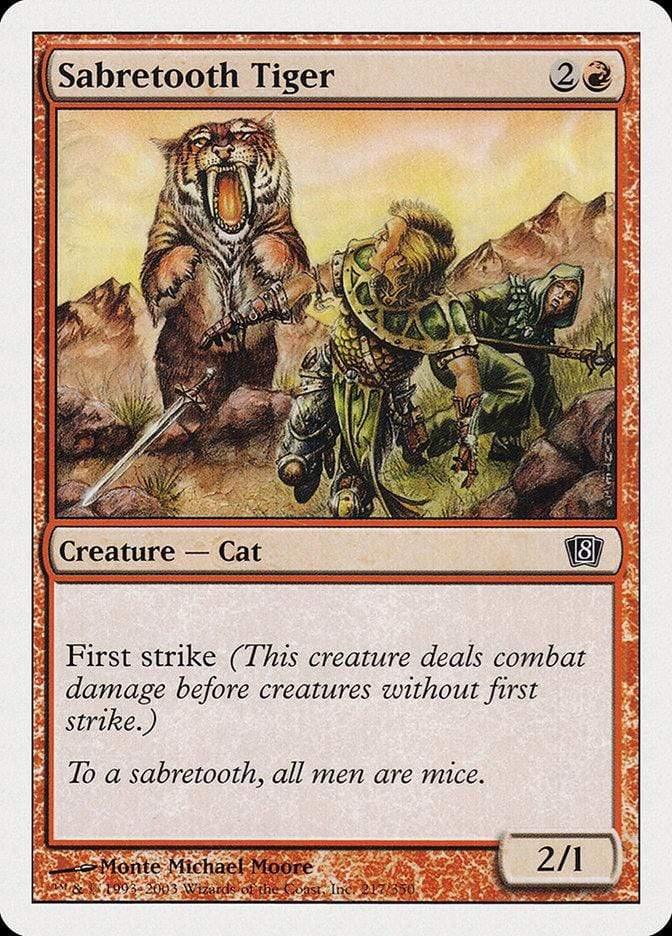 Magic: The Gathering MTG Single Sabretooth Tiger [Eighth Edition]