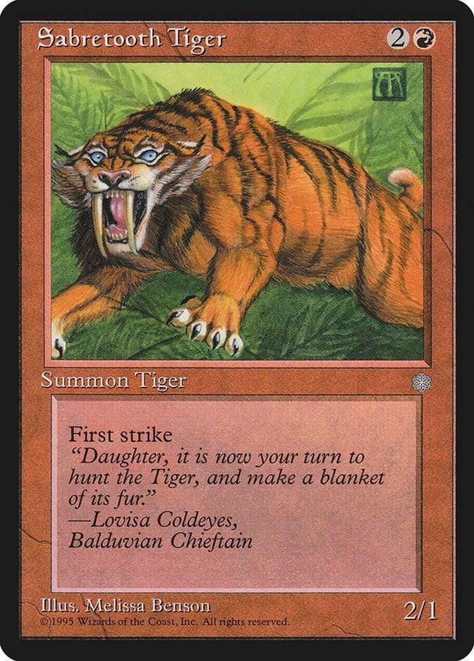 Magic: The Gathering MTG Single Sabretooth Tiger [Ice Age]