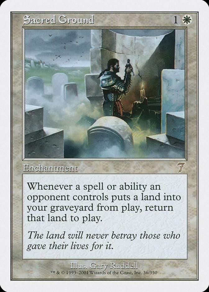 Magic: The Gathering MTG Single Sacred Ground [Seventh Edition]