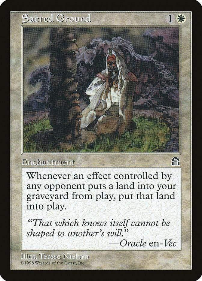 Magic: The Gathering MTG Single Sacred Ground [Stronghold]