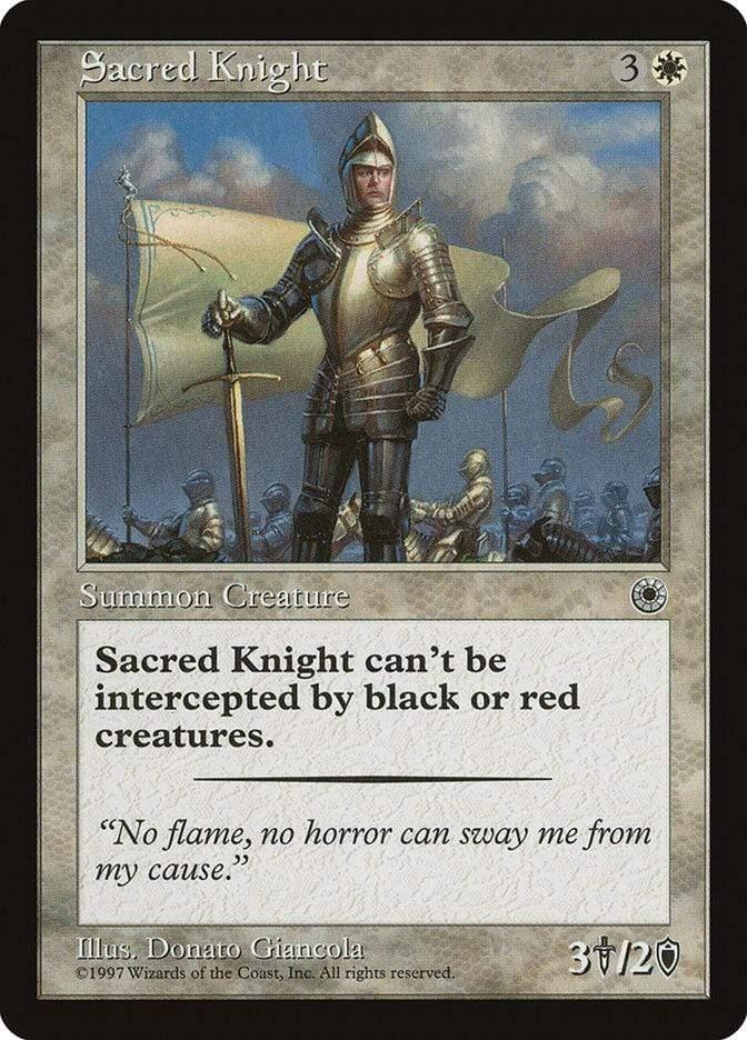 Magic: The Gathering MTG Single Sacred Knight [Portal]