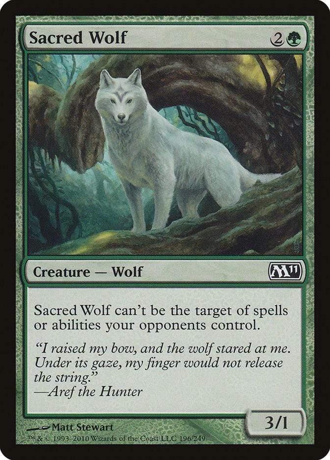 Magic: The Gathering MTG Single Sacred Wolf [Magic 2011]
