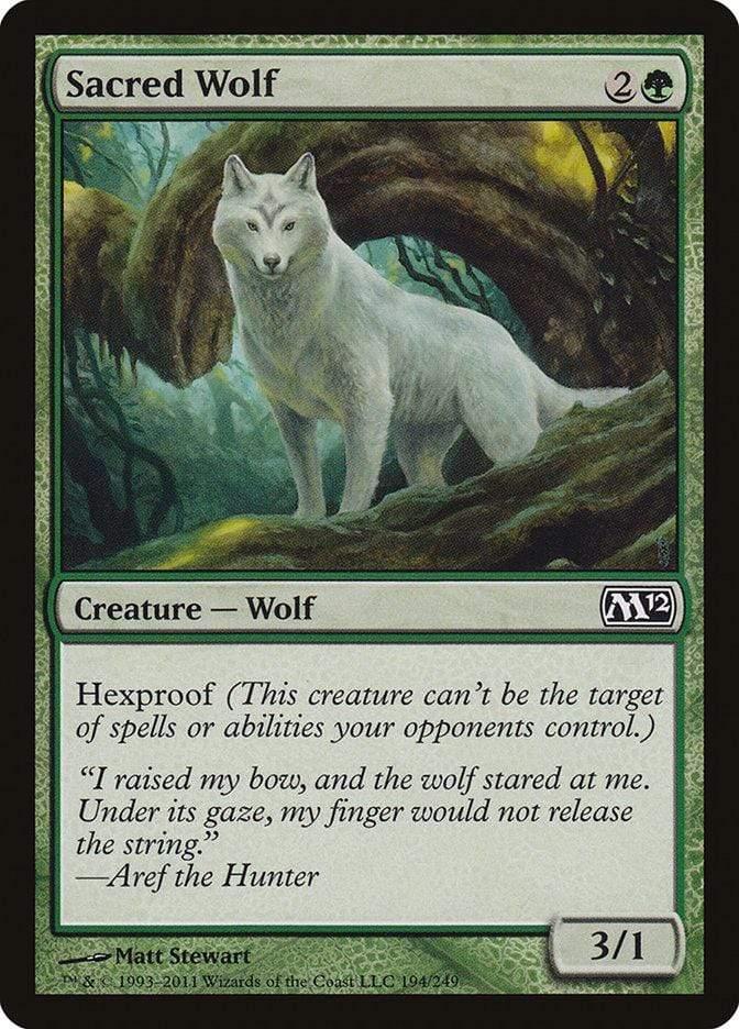 Magic: The Gathering MTG Single Sacred Wolf [Magic 2012]