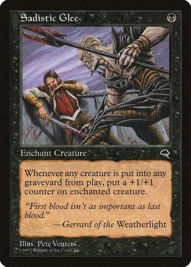 Magic: The Gathering MTG Single Sadistic Glee [Tempest]