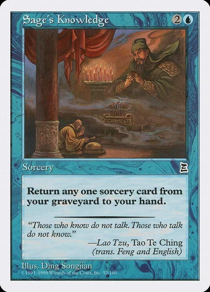 Magic: The Gathering MTG Single Sage's Knowledge [Portal Three Kingdoms]