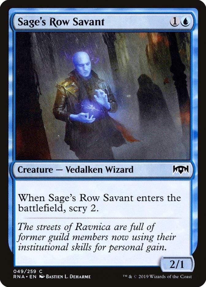 Magic: The Gathering MTG Single Sage's Row Savant [Ravnica Allegiance]