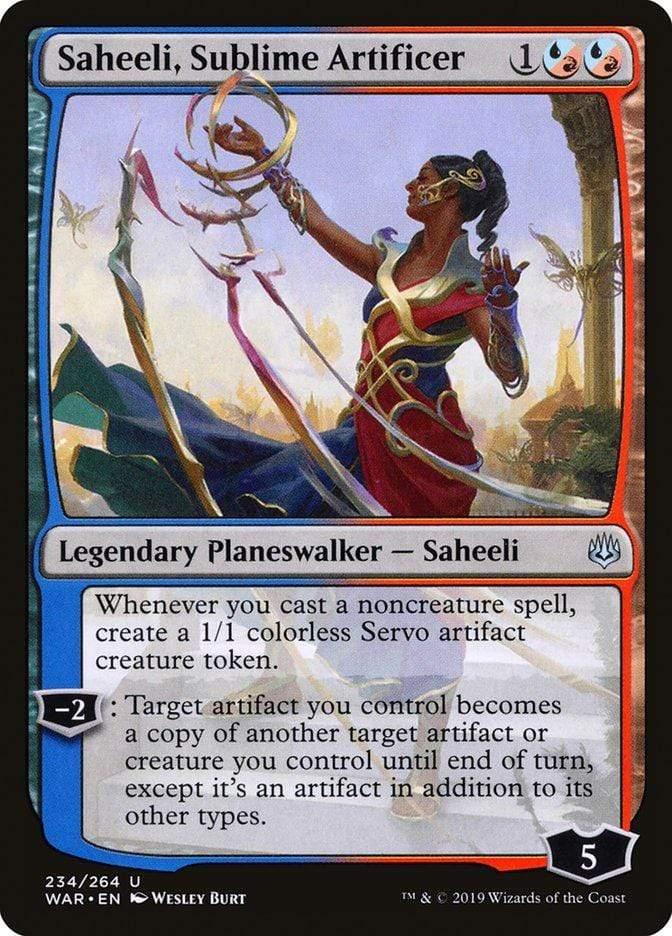 Magic: The Gathering MTG Single Saheeli, Sublime Artificer [War of the Spark]