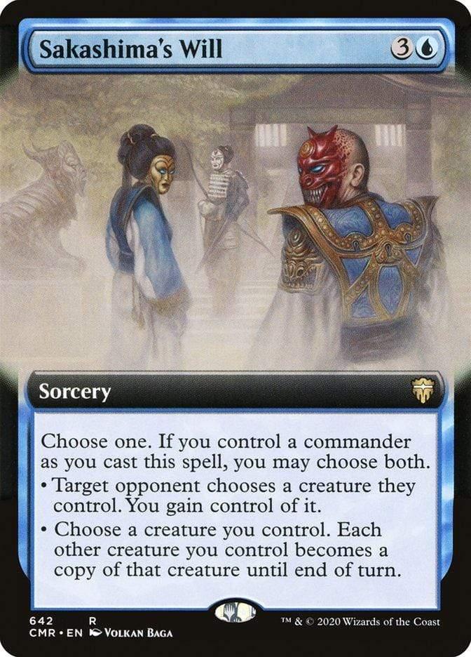 Magic: The Gathering MTG Single Sakashima's Will (Extended) [Commander Legends Extended]