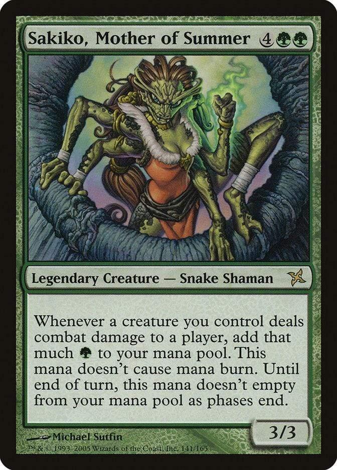 Magic: The Gathering MTG Single Sakiko, Mother of Summer [Betrayers of Kamigawa]