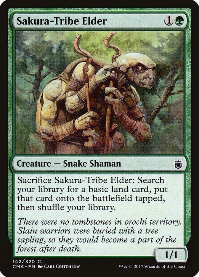 Magic: The Gathering MTG Single Sakura-Tribe Elder [Commander Anthology]