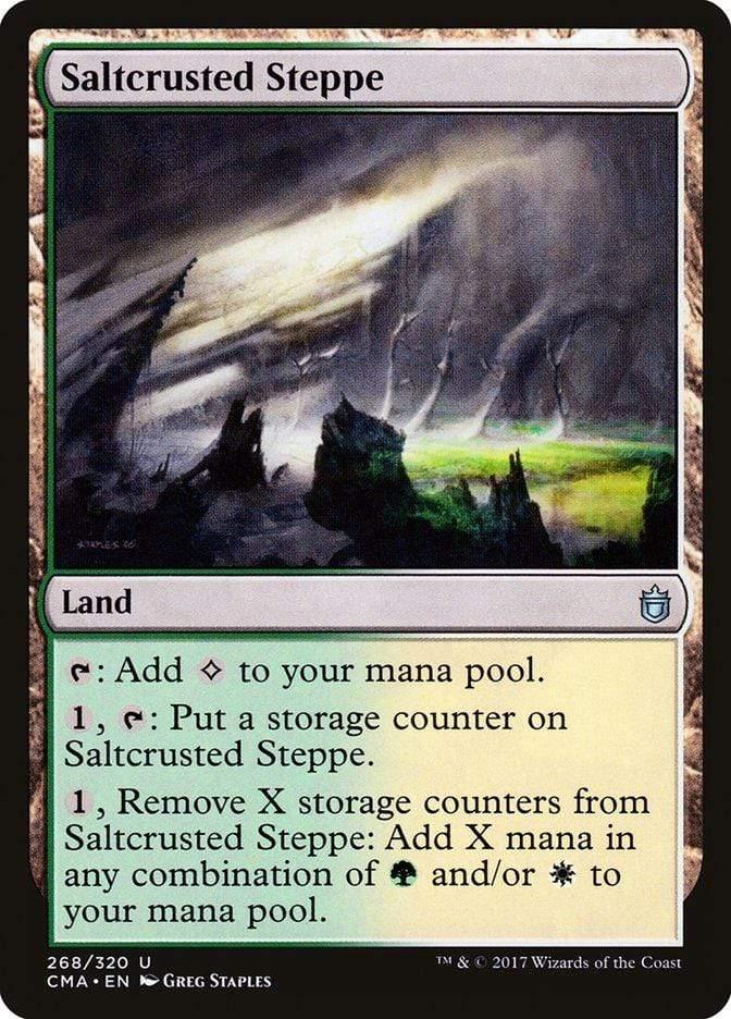 Magic: The Gathering MTG Single Saltcrusted Steppe [Commander Anthology]