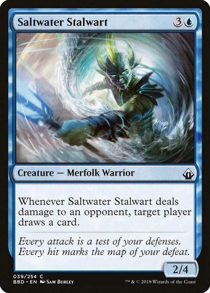 Magic: The Gathering MTG Single Saltwater Stalwart [Battlebond]