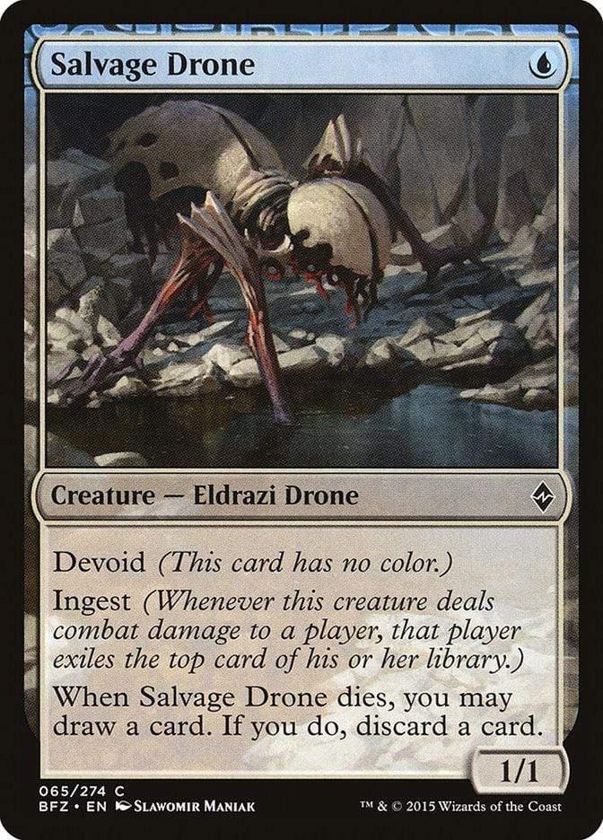 Magic: The Gathering MTG Single Salvage Drone [Battle for Zendikar]